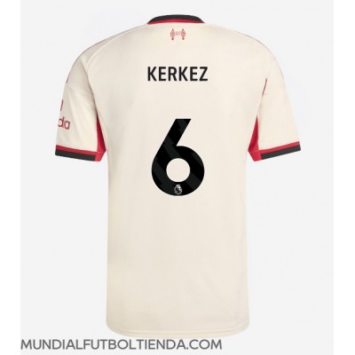 Camiseta Liverpool Milos Kerkez #6 Segunda Equipación Replica 2025-26 mangas cortas Camiseta Liverpool Milos Kerkez #6 Segunda Equipación Replica 2025-26 mangas cortas